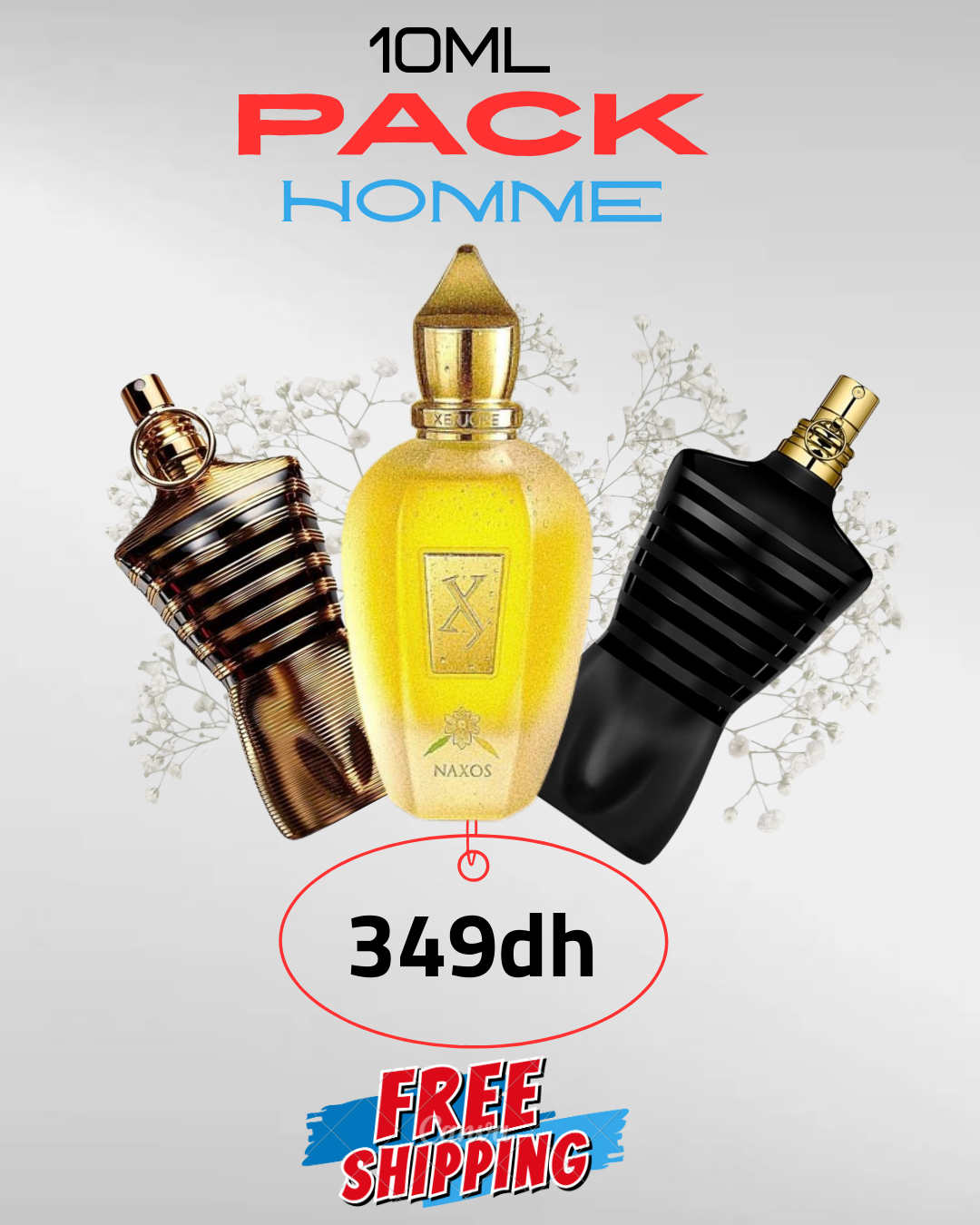 باك الرجولة الفاخرة – 3 عطور × 10مل