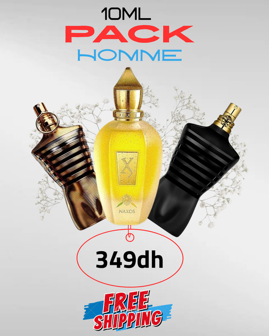 باك الرجولة الفاخرة – 3 عطور × 10مل